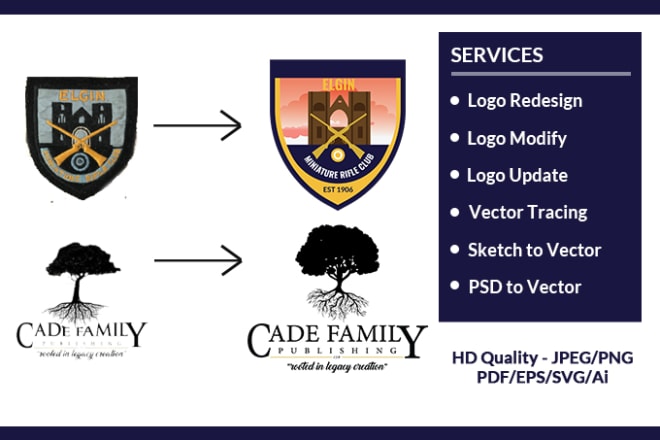 I will redesign, update, modify your logo in high resolution