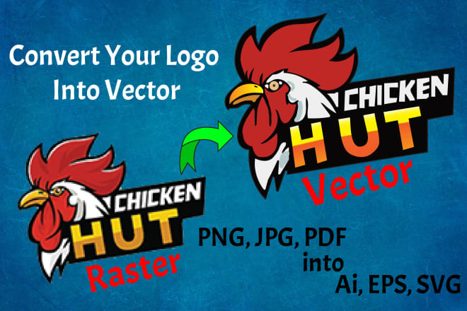 I will redraw and vectorise artwork or logo for tshirts, products for 2 to 12 hours