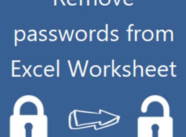 I will remove the password from a protected excel tab or worksheet