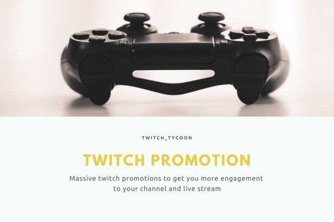 I will run effective twitch promotion for your twitch channel