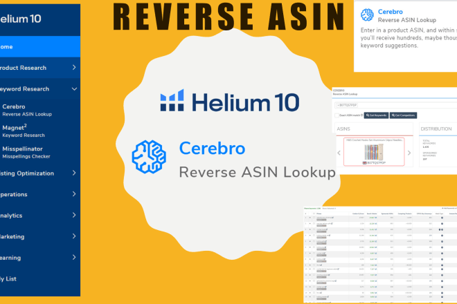 I will run helium 10 reverse asin for your keyword research