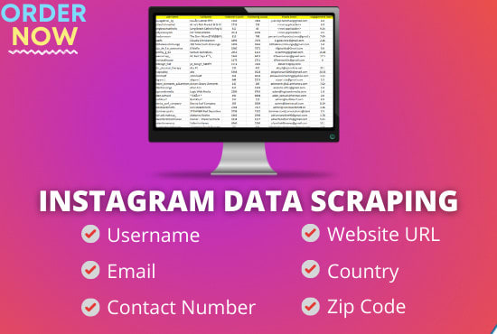 I will scrape extract your competitor followers emails from ig instagram