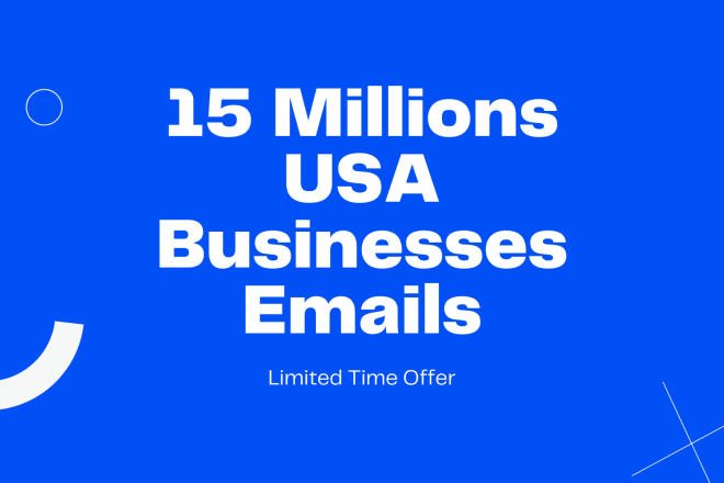 I will sell company consumer and work verified email database huge for startups