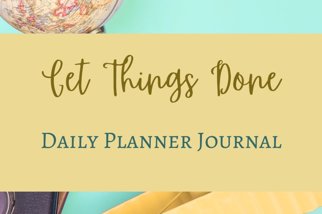 I will send you a daily planner journal printable pdf