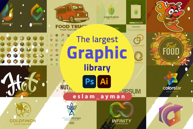 I will send you the largest professional graphic library in 2021