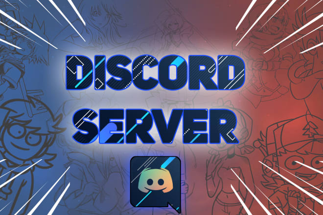 I will setup an awesome looking discord server for you