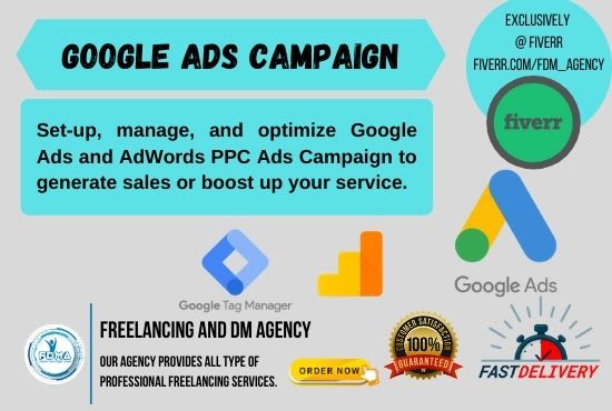 I will setup, optimize and manage google ads adwords PPC campaigns