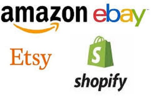 I will setup your etsy shop, ebay, amazon store with product listing, drive promotion