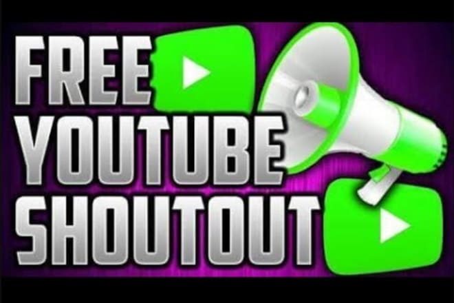 I will shoutout your website or youtube video to social media