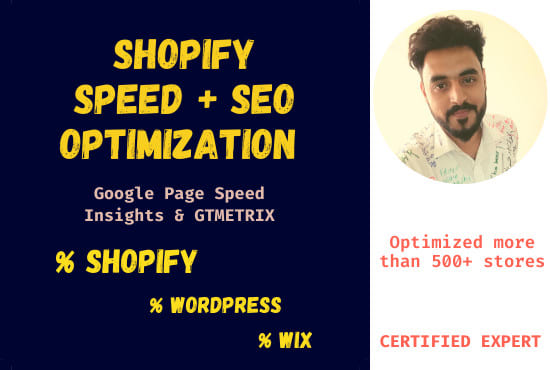 I will speed up and optimize your shopify store or wix website