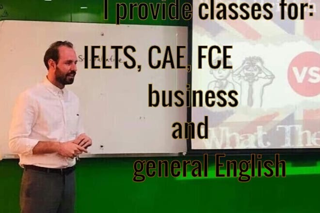 I will teach you english for exams