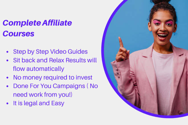 I will teach you how to make passive income with affiliate and CPA marketing