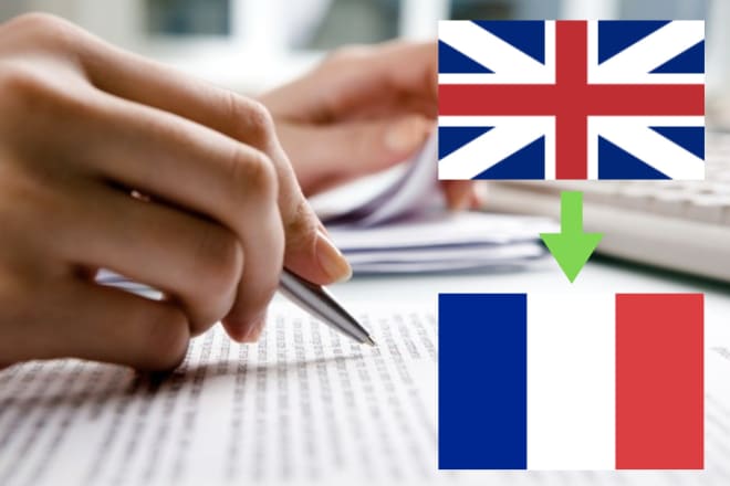 I will translate any text professionally from english to french