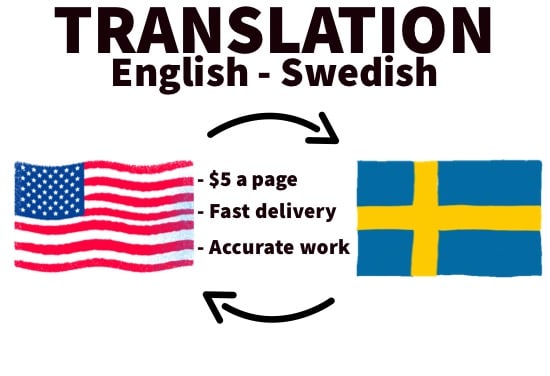 I will translate english to swedish and reverse