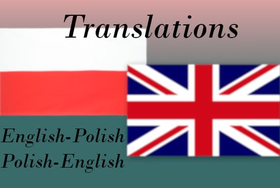 I will translate polish and english