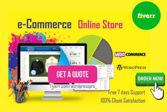 I will wordpress website and create ecommerce website online store