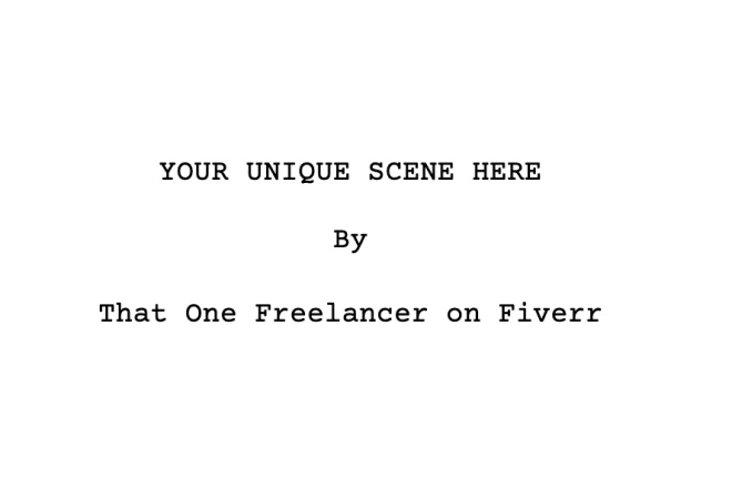 I will write a scene or monologue for your demo reel