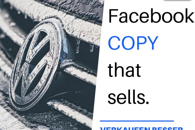 I will write german facebook ad that sell