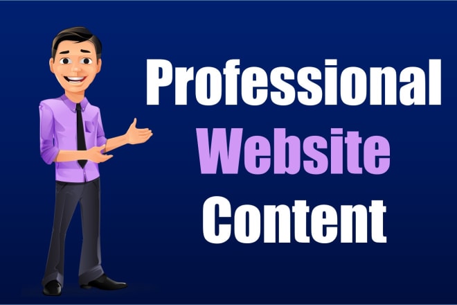 I will write professional website content