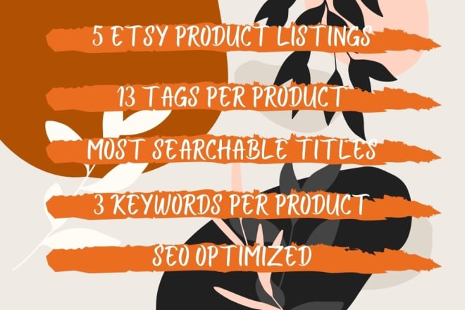 I will write your etsy product listing