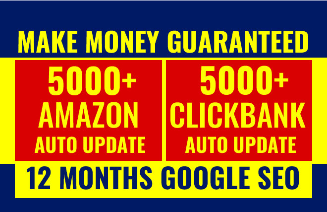 I will amazon affiliate and clickbank affiliate money making website