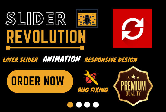 I will create or fix revolution slider or layer slider in 6 hours