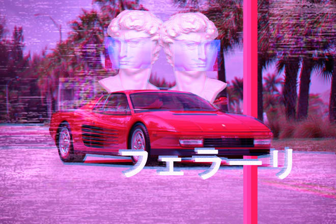 I will create you a vhs or 80s styled wallpaper