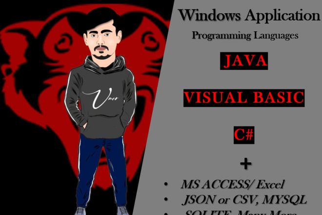 I will develop a desktop application using java javafx, visual basic