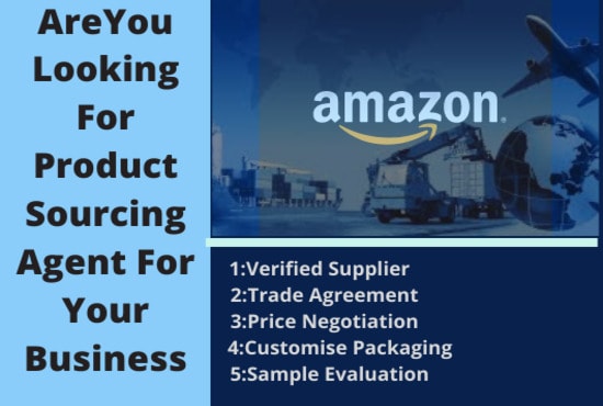 I will be product sourcing agent for amazon fba from china