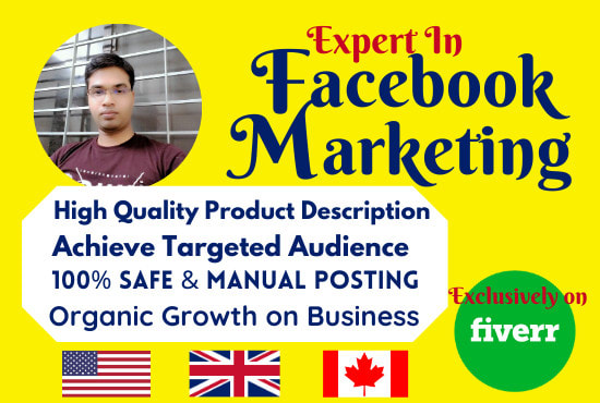 I will be your facebook marketing specialist