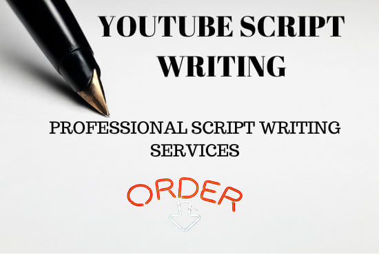 I will be your professional script writer youtube script writer