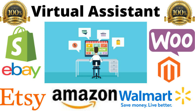 I will be your shopify etsy ebay amazon, virtual assistant