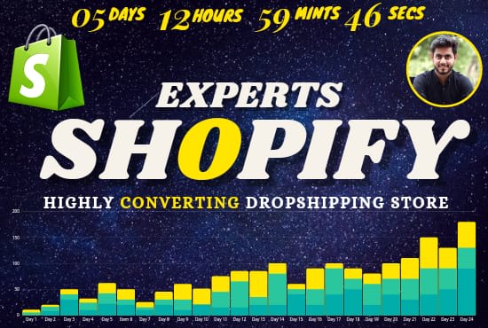 I will be your shopify expert and marketing expert