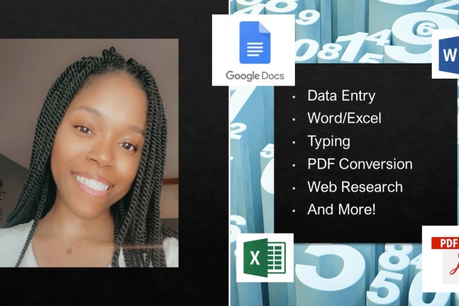 I will be your virtual assistant for clerical and data entry tasks