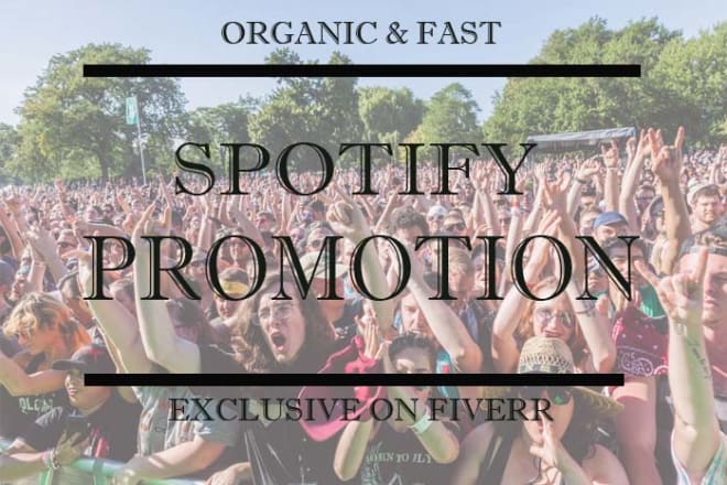 I will best organic spotify promotion