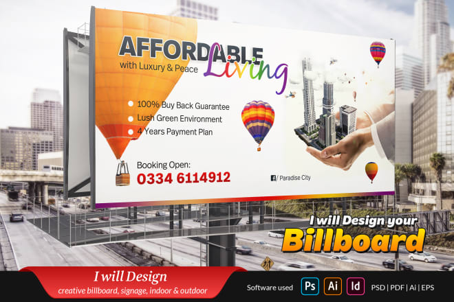 I will billboard design signboard roll up banner backdrop signage banner