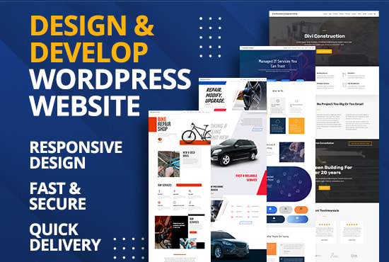 I will build a presentation wordpress website for your business