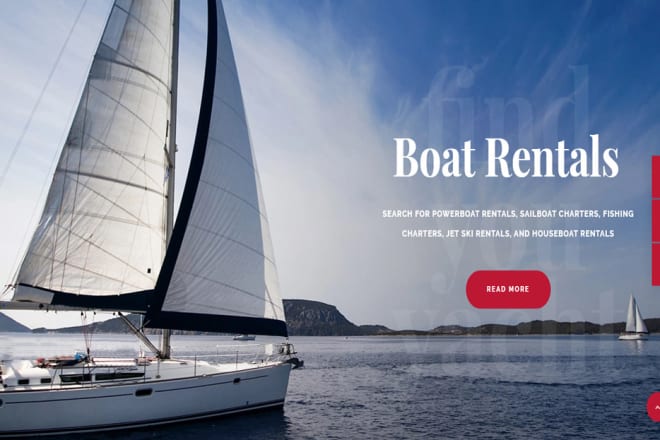I will build a yacht and boat rental service wordpress website