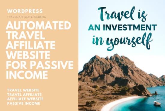 I will build automated travel affiliate website for passive income