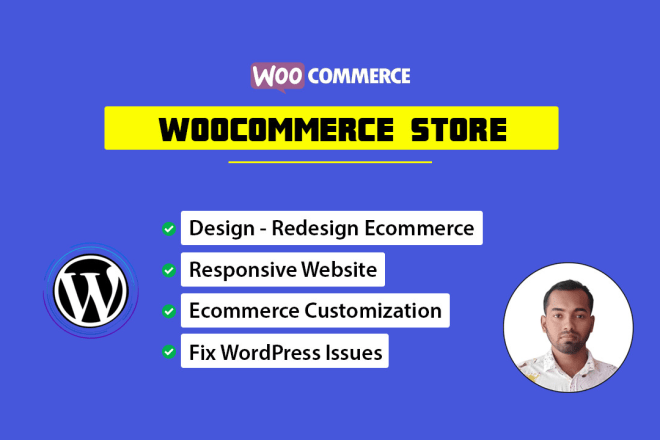 I will build ecommerce store, woocommerce store wordpress website