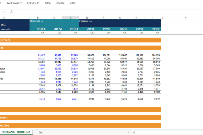 I will build excel financial model, budgets, business valuation