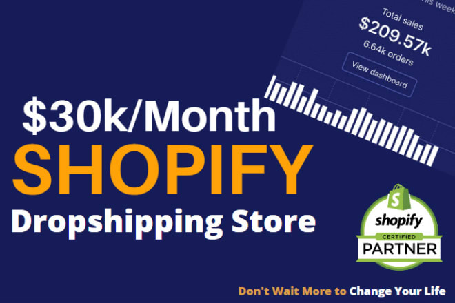 I will build you a branded profitable dropshipping shopify store website