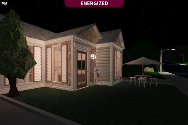 I will build you a café,hotel,school,house or your town or city on bloxburg