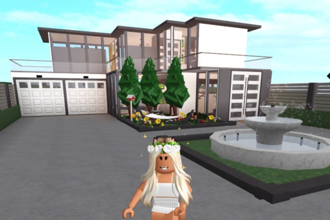 I will build you an awesome family mansion in bloxburg