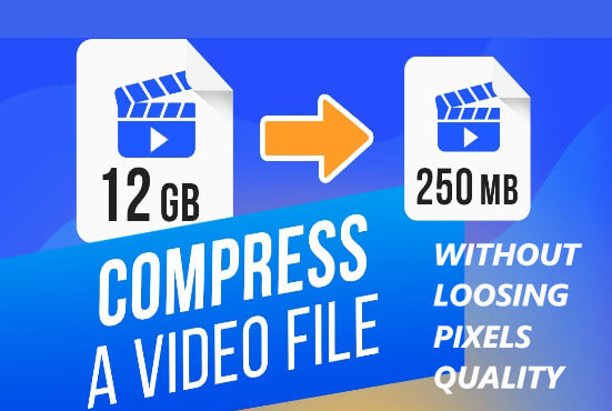 I will compress your video with out losing pixels quality