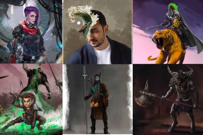 I will concept art and illustration, any style