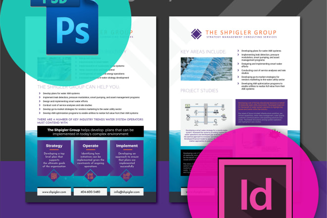 I will convert indesign to photoshop or viceversa