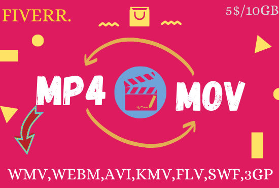 I will convert mp4 to mov and all other formats,as well as in audio