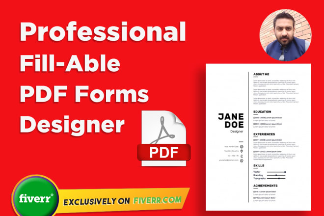 I will convert pdf into fillable PDF within 1 hour