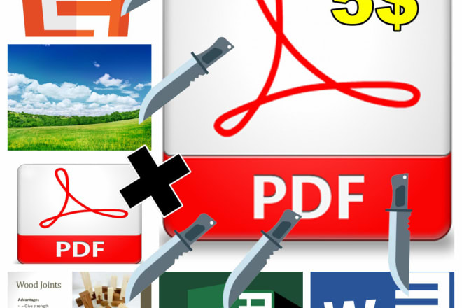 I will convert pdf to other files as word, excel, jpg format